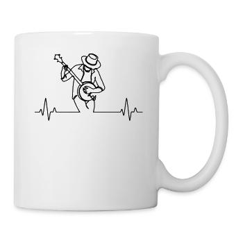 Banjo Banjospieler Banjoist - Tasse - Weiß - Rechts