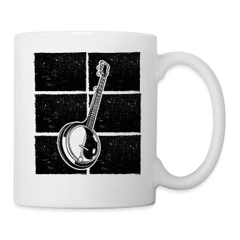 Banjo Banjo player Banjoist - Mug - white - Right