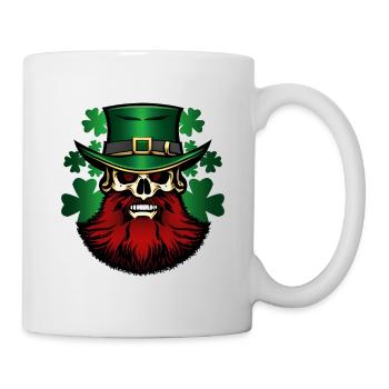 Bonne Saint-Patrick - Leprechaun - Shamrock - Mug blanc - blanc - Droite