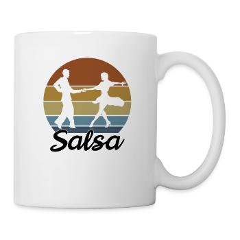 Salsa Danse Musique Danse Pratiquer le latin - Mug blanc - blanc - Droite