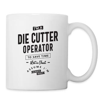 Die Cutter Operator - Mug - white - Right