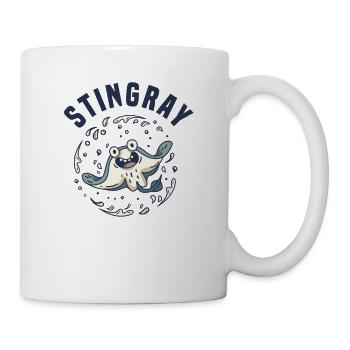Stachelrochen Mantarochen Ozean - Tasse - Weiß - Rechts