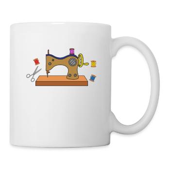 Chaque jour passé à coudre est un jour génial - Mug blanc - blanc - Droite