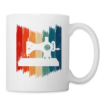 Vintage Sewing Machine Retro Sewing Machine - Mug - white - Right