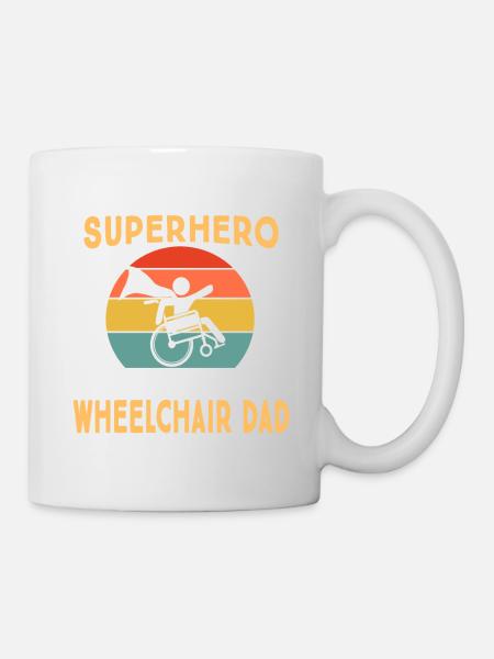 My favorite superhero wheelchair user handicap - Mug - white