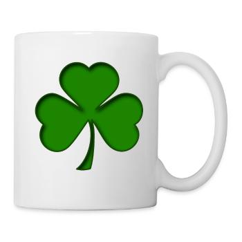St Patrick - Trèfle - Shamrock 3D - Mug blanc - blanc - Droite