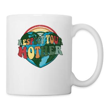 Célébration du Jour mondial de la Terre - Vintage Earth Day - Mug blanc - blanc - Droite