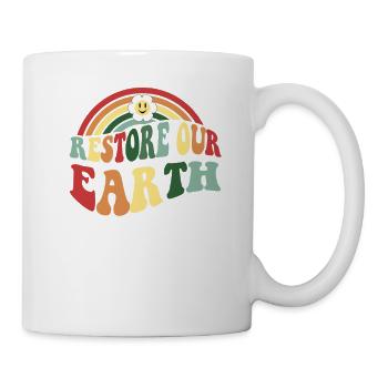 Restore Our Earth: Earth Day 2023 - Mug - white - Right