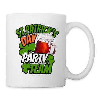 St Patrick’s Day - Party Team - Shamrock - Mug blanc - blanc - Droite