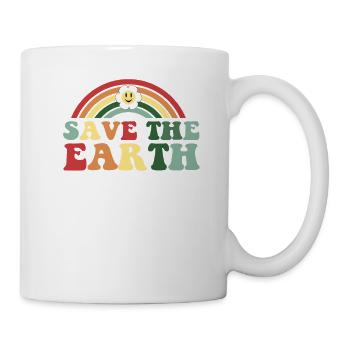 Save the Earth Protect the Planet - Earth Day - Mug - white - Right