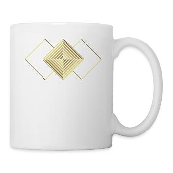 Square triangles - graphic - graphic design - Mug - white - Right