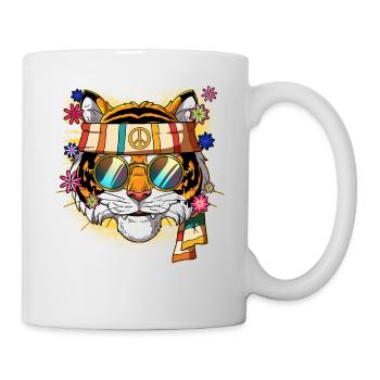 60s 70s Costume Groovy Hippie - Mug blanc - blanc - Droite