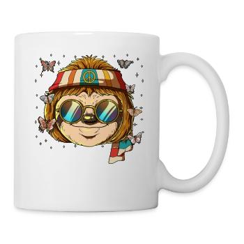 60s 70s Costume Groovy Hippie - Mug blanc - blanc - Droite