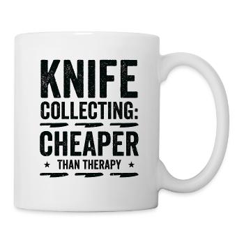 Messersammler Messer Sammeln - Tasse - Weiß - Rechts