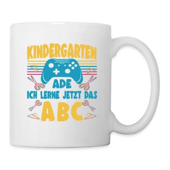 Kindergarten Ade Bye Kita Abgänger 2026 Junge - Tasse - Weiß - Rechts