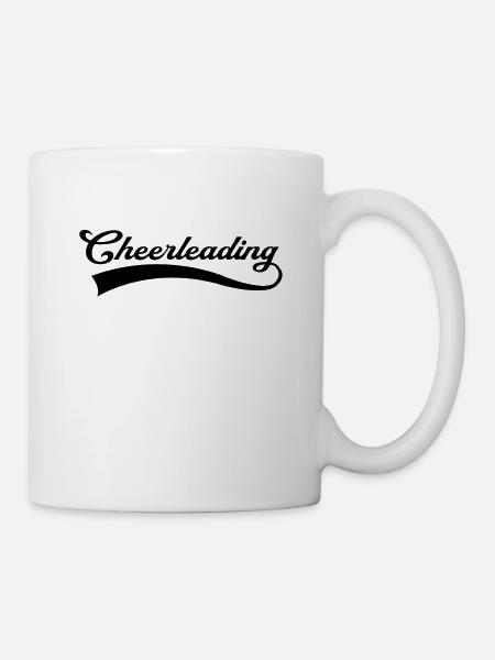 Cheerleading Schriftzug - Tasse - Weiß