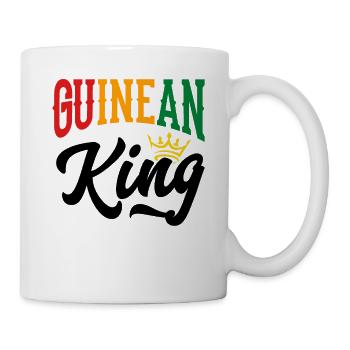 Roi de Guinée Guinée Drapeau de Guinée - Mug blanc - blanc - Droite