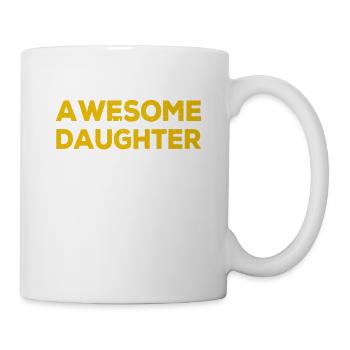 Awesome Like My Daughter Funny Mom Dad Joke - Mug - white - Right