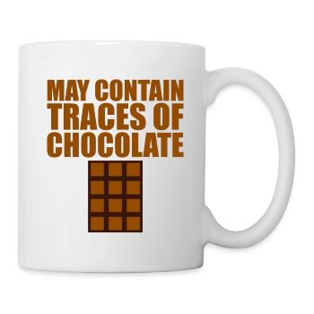 May Contain Traces Of Chocolate 2 - Mug - white - Right