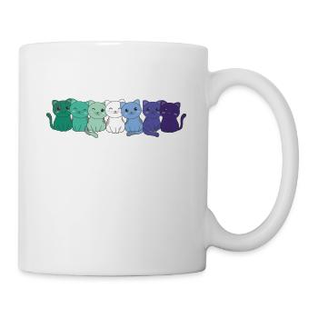 Gay Flag Gay Pride LGBTQ Cats Cute Cat - Mug - white - Right