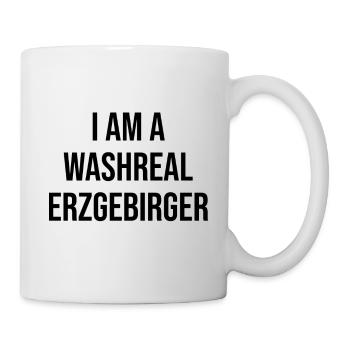 Ich bin ein Waschechter Erzgebirger - Tasse - Weiß - Rechts