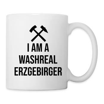 Ich bin ein Waschechter Erzgebirger - Tasse - Weiß - Rechts