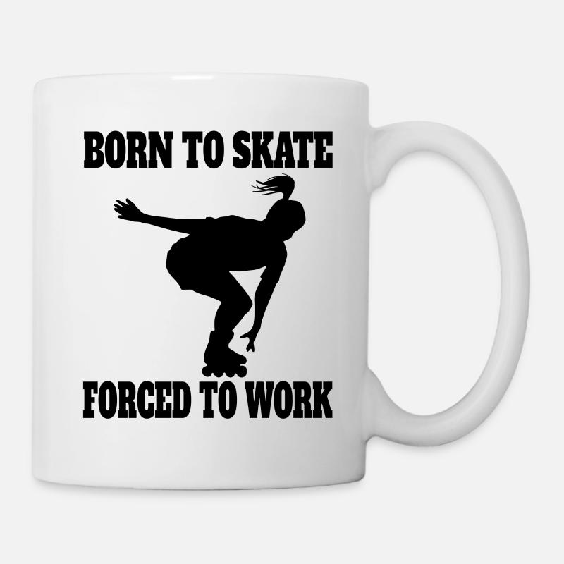 Rollschuh skaten Inliner Inline Skater Geschenk - Tasse - Weiß