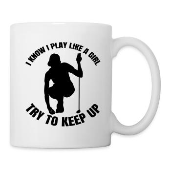 Golfeurs Golf Golf Club Golf Golf Terrain de golf - Mug blanc - blanc - Droite
