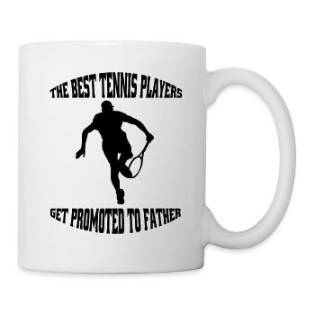 Tennisspieler Tennisliebhaber Tennis Tennisverein - Tasse - Weiß - Rechts