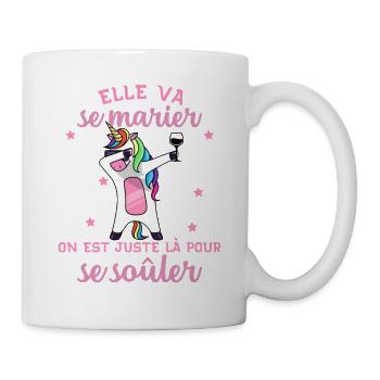 Future Mariée EVJF Humour Team Bride Jeune Fille - Mug blanc - blanc - Droite