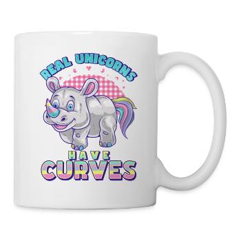real unicorns have - Tasse - Weiß - Rechts