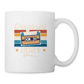 Geboren Geschenk Original 2021 Geschenkidee 2021 - Tasse - Weiß - Rechts