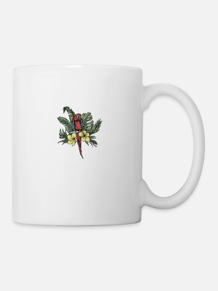 Ara Papagei I Südamerika Exotischer Vogel für - Tasse - Weiß