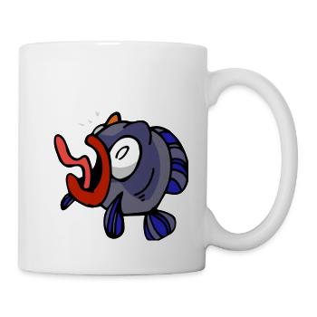 Poisson Pêcheur Idée Cadeau Mer - Mug blanc - blanc - Droite
