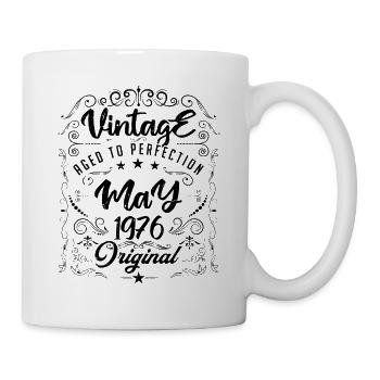 Vintage born in May 1976. Birthday May 1976. - Mug - white - Right