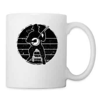 Banjo Banjo player Banjoist - Mug - white - Right
