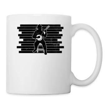 Banjo Banjo player Banjoist - Mug - white - Right