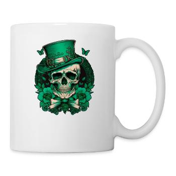 Crâne de sucre Saint Patrick Jour des morts - Mug blanc - blanc - Droite