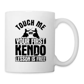 Japanischer Schwertkampf Kendo - Tasse - Weiß - Rechts