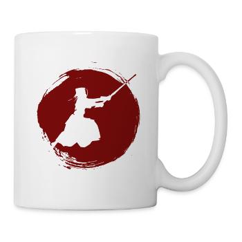 Japanischer Schwertkampf Kendo - Tasse - Weiß - Rechts