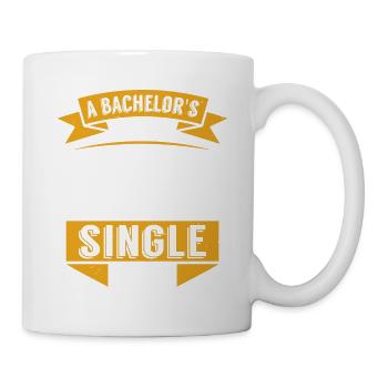 A BACHELOR S LIFE SINGLE MAN - Mug - white - Right