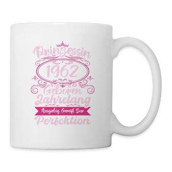 Prinzessin seit 1962 Geburtstag 1962 - Tasse - Weiß - Rechts