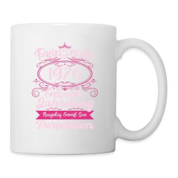 Prinzessin seit 1976 Geburtstag 1976 - Tasse - Weiß - Rechts