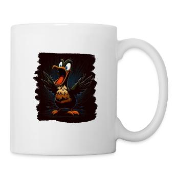 Erwachet Die Ente ist nah Duck Ente lustiges Enten - Tasse - Weiß - Rechts