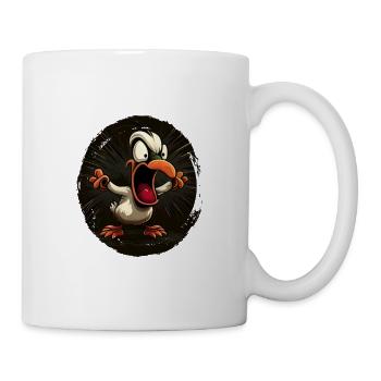 Erwachet Die Ente ist nah Duck Ente lustiges Enten - Tasse - Weiß - Rechts
