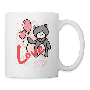 Love - Liebesgrüsse - Tasse - Weiß - Rechts