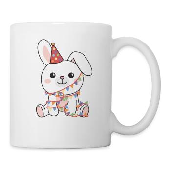 Lapin pour anniversaire un cadeau pour les enfants - Mug blanc - blanc - Droite