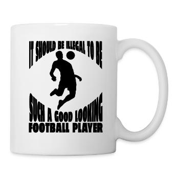 Équipe de football Football Design Joueur de football - Mug blanc - blanc - Droite