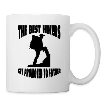 Bergwanderer Wandern Vater Wanderung Bergwandern - Tasse - Weiß - Rechts