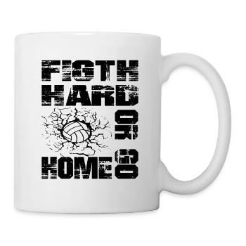 Volleyball Fight Hard Or Go Home Gift Idea - Mug - white - Right